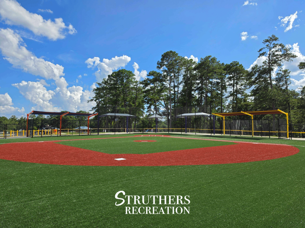 New Phenix City Miracle Field baseball field with synthetic turf in Phenix City, Alabama