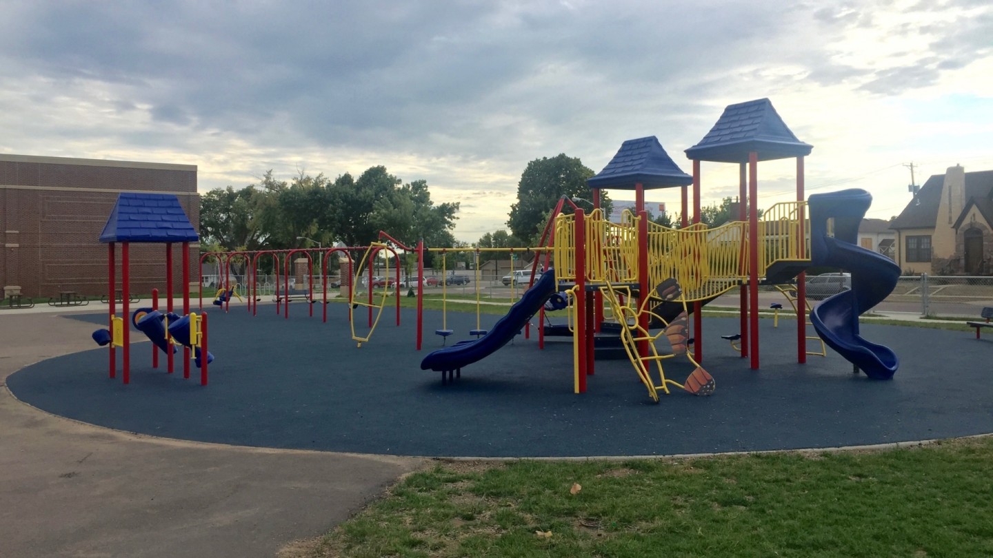 school playground in primary colors sioux cunningham recreation