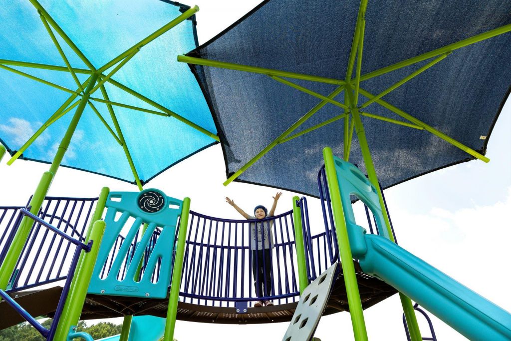 Playground shade structures